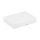Folding box 10 x 14 x 2.5 cm, white, with lid, recycled cardboard - set of 10