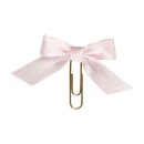 Large paper clips with pink bow, 40 x 70 mm - pack of 5