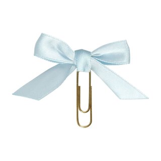 Large paper clips with light blue bow, 40 x 70 mm - pack of 5