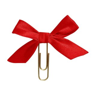 Large paper clips with red bow, 40 x 70 mm - pack of 5