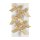 Large paper clips with golden bow, 40 x 70 mm - pack of 5