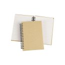 Notebook with spiral binding, A6 kraft cardboard, 80...