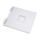 Scrapbook mit Fenster 30,5 x 30,5 cm weiß, 20 Blätter aus weißem Karton