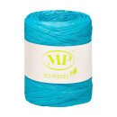 Raffia decorative ribbon, cyan8 mm x 100 m, gift ribbon, paper ribbon