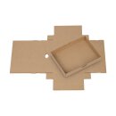 Folding box 11.5 x 15.5 x 2.5 cm, brown, with lid, jade...