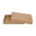 Folding box 11.5 x 15.5 x 2.5 cm, brown, with lid, jade kraft cardboard - 10 boxes/set