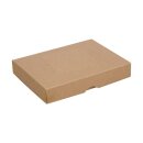 Faltschachtel 10  x 14  x 2,5 cm, Braun, mit Deckel,  Jade Kraftkarton - 10 Schachteln/Set
