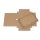 Folding box 13.6 x 19.6 x 2 cm, Brown, Jade Kraft cardboard, with lid - Set of 10