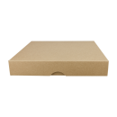 Faltschachtel 15,5 x 15,5 x 2,5 cm, Braun, Deckel, Jade...