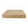 Folding box 15.5 x 15.5 x 2.5 cm, brown, lid, jade kraft cardboard - set of 10