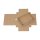 Folding box 11.5 x 22.5 x 3 cm, brown, lid, jade kraft cardboard - Set of 10