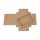 Folding box 11.5 x 22.5 x 3 cm, brown, lid, jade kraft cardboard - Set of 10