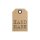 50 Hang tags »Hand made« gift tags, printed labels, brown