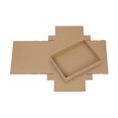 Faltschachtel A5, 15,2 x 21,4  x 2,5 cm, Braun, mit Deckel,  Jade Kraftkarton - 10 Schachteln/Set