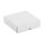 Folding box 8.5 x 8.5 x 2.5 cm, white, with lid, cardboard - set of 10