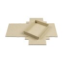 Faltschachtel aus Graskarton, 11,5 x 15,5 x 2,5 cm, mit Deckel, - 10er Set