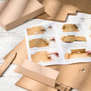 Faltschachtel aus Graskarton, 11,5 x 15,5 x 2,5 cm, mit Deckel, - 10er Set