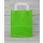 Green shopping bag, various sizes, kraft paper, smooth, white flat handle