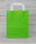 Green shopping bag 18 x 22 x 8 cm, kraft paper, smooth, white flat handle