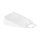 Shopping bag 32 x 44 x 17 cm, White, Kraft paper, Smooth, Flat handle