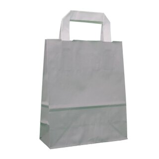 Shopping bag Grey 18 x 22 x 8 cm, kraft paper, smooth,...