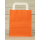 Tragetasche 18 x 22 x 8 cm, Orange, Kraftpapier, glatt, weißer Flachhenkel