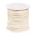 Cream-coloured decorative cord leather look, decorative ribbon, 3 mm x 45 m, roll