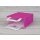 Tragetasche Pink, verschiedene Größen, Kraftpapier, glatt, weißer Flachhenkel