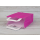 Shopping bag Pink 18 x 22 x 8 cm, kraft paper, smooth, white flat handle