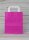 Tragetasche 22 x 28 x 10 cm, Pink, Kraftpapier, glatt, weißer Flachhenkel
