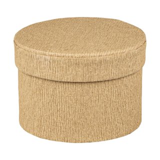 Round box natural brown, 9 x 6.5 cm cardboard