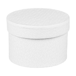 Round box white, Ø 9 x 6.5 cm from cardboard