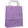 Shopping Bag Purple, various sizes, kraft paper, smooth, white flat handle