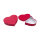 Heart-shaped gift boxes, red, 24.5 x 5 cm & 21 x 5 cm – set of 2