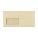 Briefumschlag mit Fenster DL, 110 x 220 mm, Graspapier,...