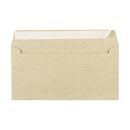 Envelope with window DL, 110 x 220 mm, grass paper, peel and seal