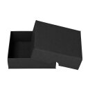 Folding box 8.5 x 8.5 x 2.5 cm, black, with lid, recycled...