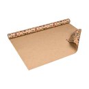 Wrapping paper Christmas biscuits, kraft paper, smooth, roll 0.7 x 10 m