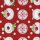 Geschenkpapier Schneemann und Eisbär, Rot, Weihnachtspapier, 0,70 x 10 m