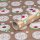 Christmas wrapping paper, snowman and polar bear, gold, 0.70 x 10 m