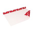 Geschenkpapier Schneemänner, Rot - 1 Rolle 0,7 x 10 m