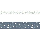 Papierklebeband, Washi tape SCHNEEBEERE, 2 Rollen á 5 m, 1 x 30 mm, 1 x 15 mm
