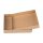 Rigid box with slip lid, 150 x 130 x 25 mm, kraft liner covered with kraft paper, brown