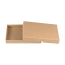 Folding box 13.6 x 19.6 x 2.5 cm, brown, jade kraft...