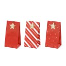 Advent Calendar 24 Candy Bags with Gold Star Stickers...