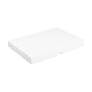 Folding box 16.2 x 22.5 x 2.5 cm, white, with lid - set of 10