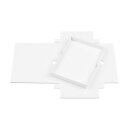 Folding box 16.2 x 22.5 x 2.5 cm, white, with lid - set of 10