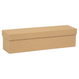 Sturdy box natural brown, 34 x 9 x 9 cm made of cardboard