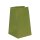 Gift bag 19 x 19 x 32 cm, green kraft paper 120 m², bottom bag Pack/10pcs.