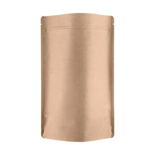Doypack Im Green  climate-neutral, 160 x 270 x 90 mm, stand-up pouch brown, kraft paper